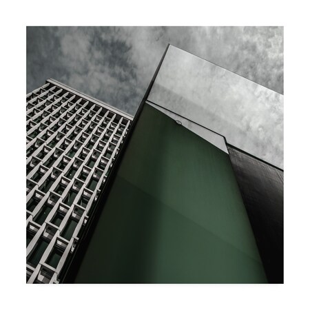 Trademark Fine Art Gilbert Claes 'Green Panel' Canvas Art, 18x18 1X08757-C1818GG